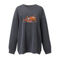thumbnail image 3 of ICHUANYI Liquidación Moda de mujer Otoño Impreso Blusa suelta de manga larga Cuello redondo Casual Pullover Tops Sweatershirt ICHUANYI WER202308172619, 3 of 3
