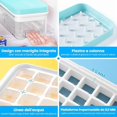 thumbnail image 3 of Ice Cube Tray with Lid and Bin, 3 Pack Plastic Ice Cube Tray Molds, 96(4 * 8 * 3) pcs Ice Trays for freezer, Chilling Drinks, Whiskey & Cocktails, with Ice Container and Ice Scoop, BPA-Free, 3 of 10