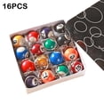 thumbnail image 6 of 16pc/Box Simulated Billiard Key Chain Simulated Billiard Billiard Registration Bil Personality Fashion S6D2 Fob Mini Jewelry Key, 6 of 6