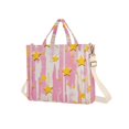 thumbnail image 7 of FORMRS Womens Corduroy Tote Bag Crossbody Shoulder Handbag with Pocket, Flat Yellow Stars, 7 of 7