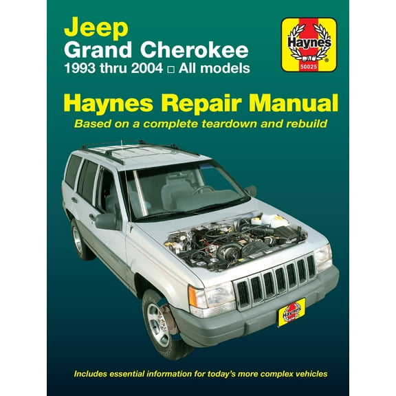 Pre-Owned Jeep Grand Cherokee 1993 Thru 2004 Haynes Repair Manual: All Models (Paperback) 1563925540 9781563925542
