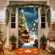 thumbnail image 1 of Adornos navideños, adornos navideños, 35 x 72 pulgadas, cubierta de puerta navideña, cortina de puerta navideña, decoración para puerta del día de Navidad y festival, cubierta de puerta de poliéster., 1 of 6
