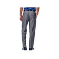 thumbnail image 3 of Haggar Men's Cool 18® Heather Solid Pleat Front Pant Classic Fit 41114276486, 3 of 9
