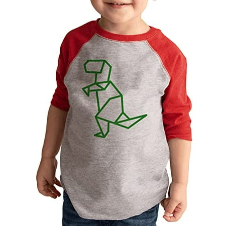 

7 ate 9 Apparel Kids Dinosaur T-Rex Shirts - Dino Origami Red Shirt 6 Months