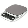 thumbnail image 1 of 1PC 10kg/1g Rechargeable Kitchen Scale Stainless Steel Accuracy LCD Display Digital Scale Measurement Tool (Silver), 1 of 8