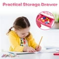 thumbnail image 5 of Topbuy Kids Furniture Set Kids Table & Chair Set w/ Practical Drawers Suitable for Enjoying Snack Time & Playing Pink, 5 of 10