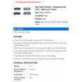 thumbnail image 2 of Rear Brake Pad Set - Compatible with 1992 - 2002 Isuzu Trooper 1993 1994 1995 1996 1997 1998 1999 2000 2001, 2 of 2