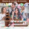 thumbnail image 4 of Fuente de Fondue de Chocolate, Mini Fuente de Chocolate, Fuente de Chocolate de 3 Niveles, Máquina Fuente para Queso, Acero Inoxidable Fuente de Fondue Chocolatem, Máquina de Fuente de queso Familiar, 4 of 5