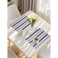 thumbnail image 5 of Pink Grey Striped Placemats Set of 6, Farmhouse Stripes Modern Abstract Art Placemats for Dining Table, Place Mats for Kitchen Tabletop, Waterproof Wipeable Dining Table Mats Set, 5 of 9