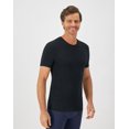 thumbnail image 4 of Hanes Perfect Flex Men's Tee, Black Crewneck Undershirt, 1-Pack XL, 4 of 9