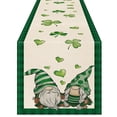 thumbnail image 2 of St Patricks Day Table Runner，St. Day Table Decor Linen Jute Fabric For Spring Festival Home Kitchen Dining Party Decoration，1X Table Runner Clearance, 2 of 8