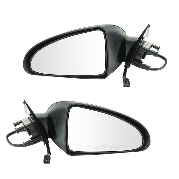 TRQ Power Mirror Pair Textured Black Set Left & Right for 05-09 Pontiac G6 Sedan MRA09211