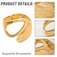 thumbnail image 7 of DESIGNICE Gold Bangles for Women Unique Twisted Design Bangles Bracelets Open-Close Gold Chunky Bracelet for Women Gold1, 7 of 7