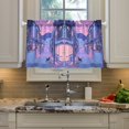 thumbnail image 2 of Yayeee Kitchen Curtains Tier Pair Light Filtering 27"x36" Rod Pocket Short Cafe Window Panel, Cat Walking in Street, 2 of 7