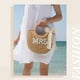 thumbnail image 3 of Bolso tejido a mano Straw Bride con diseño de letra rosa Mrs., 3 of 6