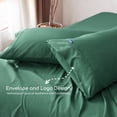 thumbnail image 5 of MR&HM Bedding King Size Sheet Set 4 Pcs, Super Soft Brushed Microfiber King Sheets, Cozy Bed Sheets for All Seasons (King Size, Green), 5 of 7