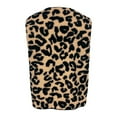 thumbnail image 5 of Women's Leopard Vest Trendy Loose Casual V Neck Sleeveless Cardigan Lightweight Fashion Fall Winter Coat, 5 of 6