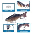thumbnail image 5 of 2PC Fishing Lures Jigs Crankbait 10cm 6 Segment Swimbait, 5 of 9
