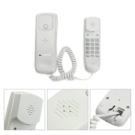 Advanced American Telephone Phone Meigar Advanced Telephones Wall Mountable Home Corded Phone, Phones For Seniors with Telephone Land Line, White ()