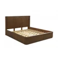 thumbnail image 3 of Modern Bedroom California King Platform Bed, Solid Wood Bed Frame with Fluted Design, Brown, 3 of 5