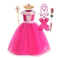 thumbnail image 4 of Disney-disfraz de Aurora para niña, Vestidos de baile de lujo para fiesta, Vestidos de princesa para Halloween, 4 of 5