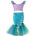 thumbnail image 3 of Disfraz de sirenita para niñas, conjunto de tutú de princesa para Halloween, ropa elegante para fiesta de cumpleaños y carnaval, 3 of 5