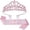 Pink, variant on Retirement Party Decorations Retired Sash for Women Black Gold Retired Tiara Crown Rhinestone Headband Retirement Gifts The Legend Has Retired Sash for Both Women and Men Party Supplies Favors