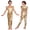 Gold, variant on Girls Metallic Full Body Unitard Dance Leotard One Piece Bodysuit Sparkly Disco Jazz Dance Jumpsuit Red 8