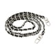 thumbnail image 1 of Cadena para bolso de moda con hebilla de 120 cm (47"), cómoda correa cruzada para bolso. Cadena de plata negra, 1 of 9