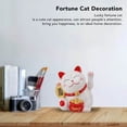 thumbnail image 4 of Lucky Fortune Cat, 5.5 Inches Lucky Cat Waving Arm, Battery Operated Fortune Cat Statue Decorations Symbol For Fortune Money And  Luck Fengshui Lucky Cat For Shops, Restaurants, 4 of 8