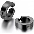 thumbnail image 2 of 316L Surgical Steel Clip On Men Women Hypoallergenic Non-piercing Hoop Earrings, 2 of 22