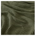 thumbnail image 3 of 100% Cotton Waffle Weave Queen Bed Blanket | Green Waffle Knit Blanket | Ultra-Soft, All Season Textured Blankets & Throws for Bed, Couch, or Chair (Full/Queen, Olive), 3 of 6