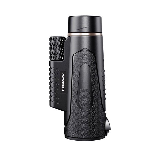 Telescopio monocular PAVEOS 12x50, telescopio monocular de alta potencia para exteriores, fotografía con teléfono móvil, aumento de 12x, visión nocturna con poca luz, trípode estable y teléfono móvil