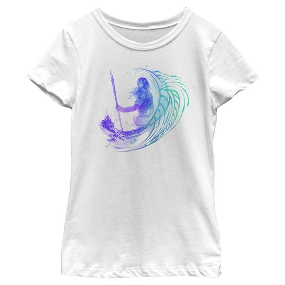 Girl's Avatar: The Way of Water Jake Sully Watercolor  Graphic Tee White Medium
