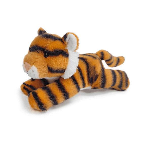 Just qunseen 8'' Realistic Tiger Stuffed Animal Soft Plush Jungle Animal Doll For Kids Birthday Gift