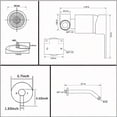 thumbnail image 2 of Shower Faucet GGStudy Single Function Shower Trim Kit with Rough-in Vae Shower Set Bath Rainfall Shower Faucet System 8inch Round Stainl Steel Metal Shower Head, 2 of 9