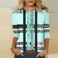 thumbnail image 2 of Women's Plus Size Spring Tops Women's Tops Red Quarter Length Sleeve Tops Womens Blouses My Reorder List Gifts, 2 of 5