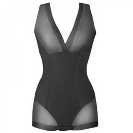 

Sales Promotion!Lady Nude Slip Body Shaper Firm Tummy Control Underbust Shapewear Black XL