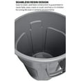 thumbnail image 2 of Rubbermaid Commercial Products FG261000GRAY Brute Heavy-Duty Round Trash/Garbage Can, 10-Gallon, Gray, 2 of 11