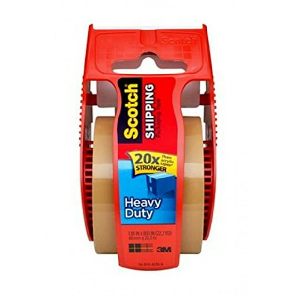 Scotch Heavy Duty Packaging Tape, 2 Inches x 800 Inches, Tan Color 12 Count