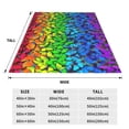 thumbnail image 3 of Sikiie Multicolored Butterflies Ultra-Soft Micro flannel Blanket Luxury All Seasons Warm Blanket for Bedding Sofa and Travel (4 sizes)-40"x30", 3 of 7