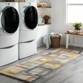 thumbnail image 3 of Hauteloom Harlech Wool Living Room, Bedroom Area Rug - Contemporary - Navy, Gray, Mustard - 10' x 14', 3 of 12