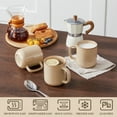 thumbnail image 5 of Malacasa Coffee Mugs Set of 4, 16oz Coffee Cup Set with Handle for Cocoa, Milk, Hot Chocolate, Tea, Water, Stoneware Cups for Kitchen, Microwave and Dishwasher Safe, 5 of 8