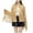 Gold, variant on Women Lapel Full Zip Sequin Fringe Cropped Jacket Long Sleeve Loose Party Concert Outerwear 1pc Size A True To Size