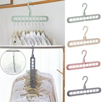 6 Pack Space Saving Hangers for Clothes Multifunctional Clothes Hangers Closet Organizer Hook Rack, Gray