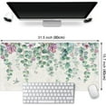 thumbnail image 2 of Eucalyptus Leaf Large Mouse Pad Watercolor Flowers Mouse Pad XXL Green Red Leaves Desk Mat 31.5x15.75 Inch,Spring/Summer Extended Keyboard Mat with Precision Stitched Edges and Non-Slip Rubber Base, 2 of 6