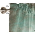 thumbnail image 5 of Valances for Windows, Sunflowers Rod Pocket Kitchen Curtains Valances 54x18inch Short Window Curtains for Kitchen/Bathroom/Bedroom, Small Window Treatment Valances, Blue Mason Jar Flowers, 5 of 5