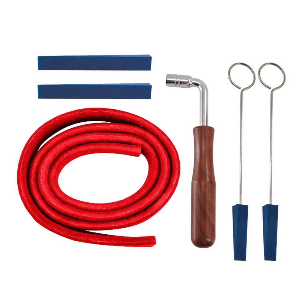 Piano Tuning Tools Kit Set Pack 6pcs Including Felt Temperament Strip