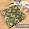 thumbnail image 4 of FORMRS 3 Ring Photo Album 4"x6" Self Adhesive Large Capacity PU Leather Cover, Geometric Patterns, 4 of 8