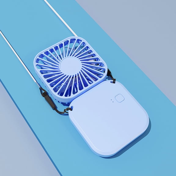 maxiaoxia Scarf Fan Folding Handheld USB Rechargeable Fan Desktop Office Fan Convenient Outdoor Pocket Small Fan Cooling Portable Air Cooler for Bedroom